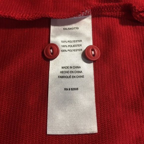 FREE COUNTRY XXL RED POLO MICRO TECH ULTIMATE Tango Red Htr - Picture 4 of 7